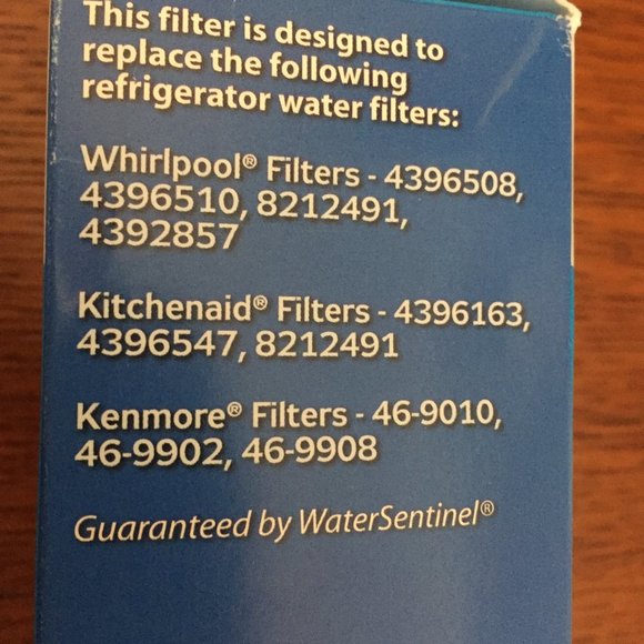 WaterSentinel Refrigerator Water Filter Model WSW-1 Whirlpool Kitchenaid Kenmore - Picture 3 of 6